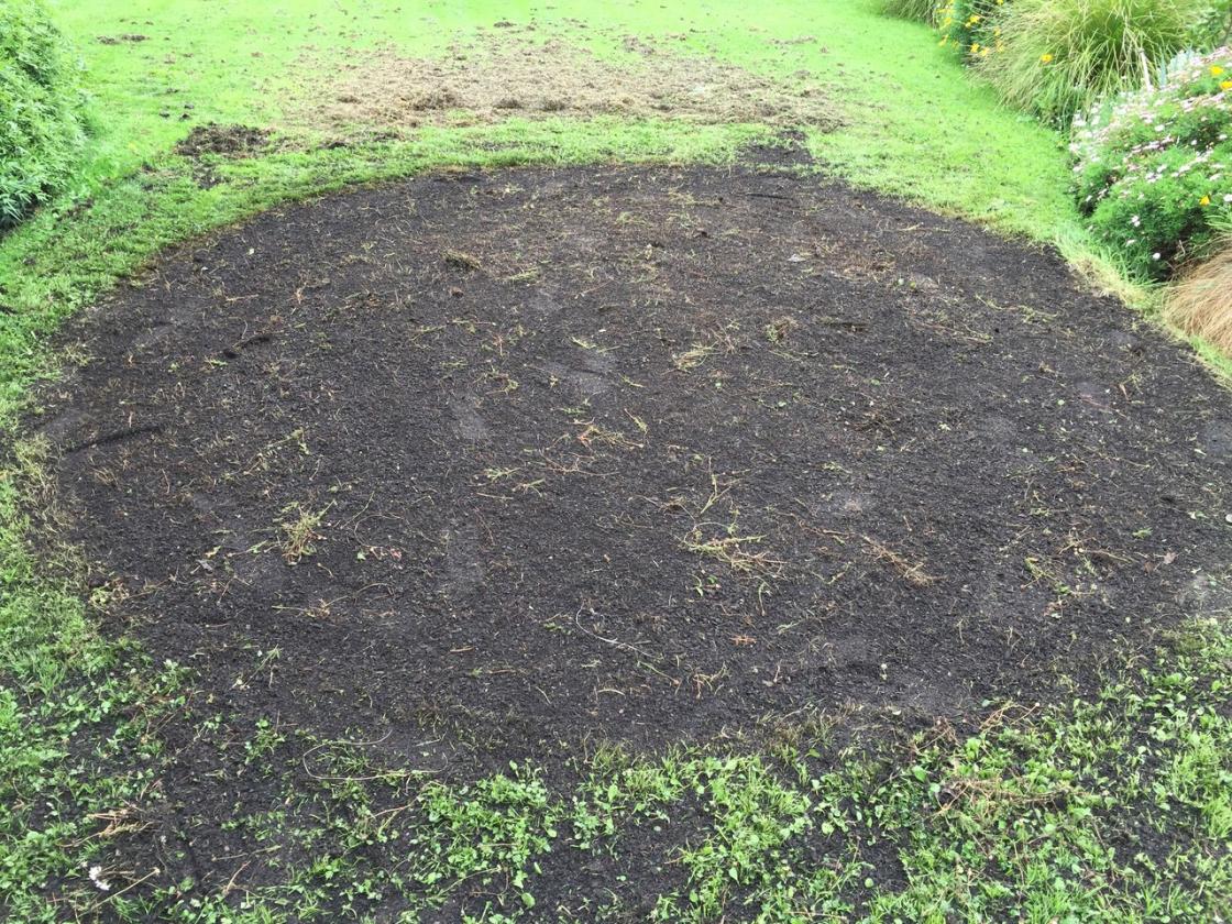 Spread compost